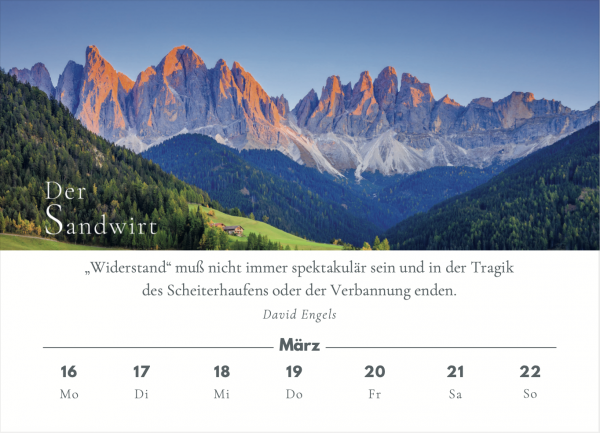 Kalenderblatt März 26